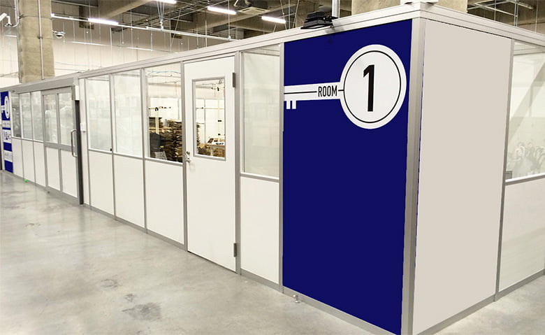 【材工承ります】自立型アルミパーティション