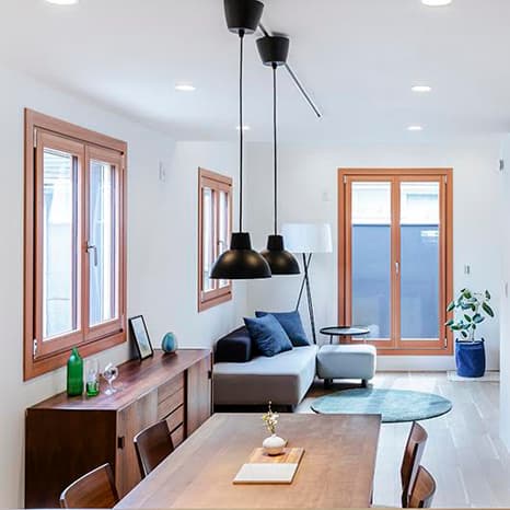 MADOBA<国産材でつくった木製窓> ドレーキップ窓/両開き