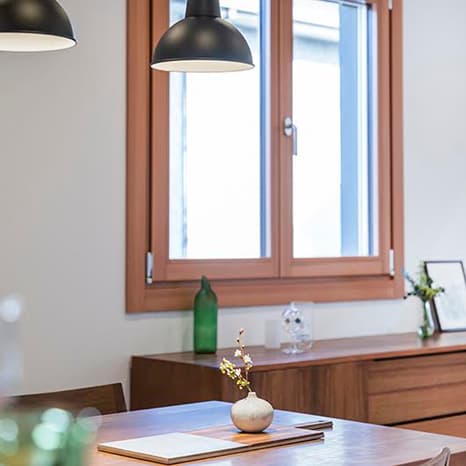 MADOBA<国産材でつくった木製窓> ドレーキップ窓/両開き