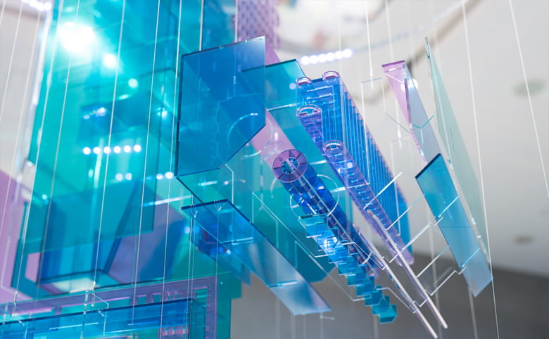 【光を透過するアクリルサイン】アイスメルトカット