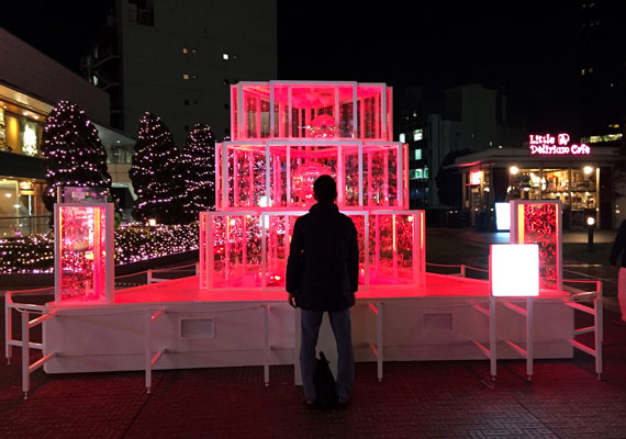 【光を透過するアクリルサイン】アイスメルトカット