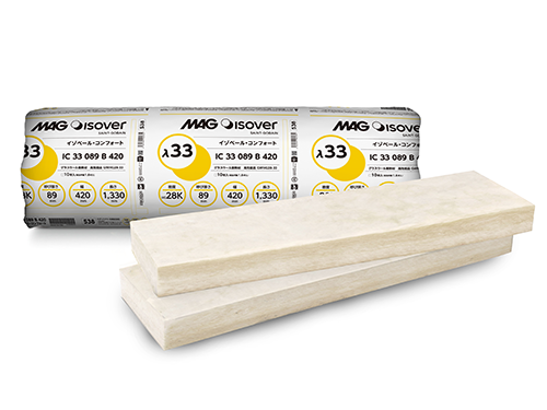 防湿フィルム別張タイプ高性能グラスウール【イゾベール・コンフォート】