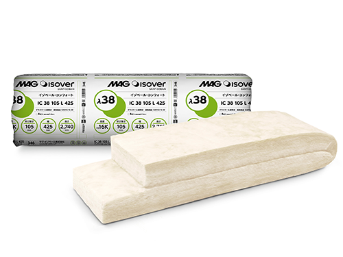 防湿フィルム別張タイプ高性能グラスウール【イゾベール・コンフォート】