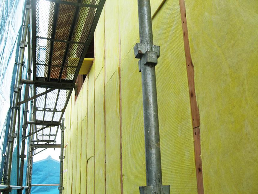 外壁の付加断熱工法専用32K高性能グラスウールボード【付加断ボード】