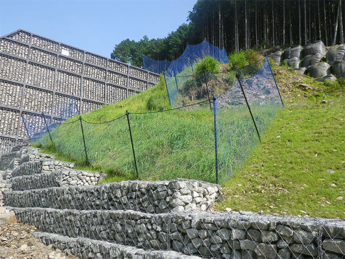 ポリソイル緑化工法(治山事例)