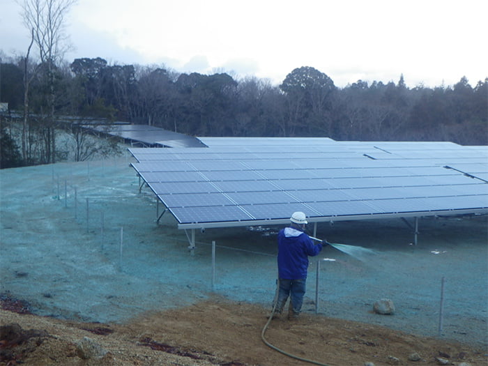 ポリソイル緑化工法(太陽光)