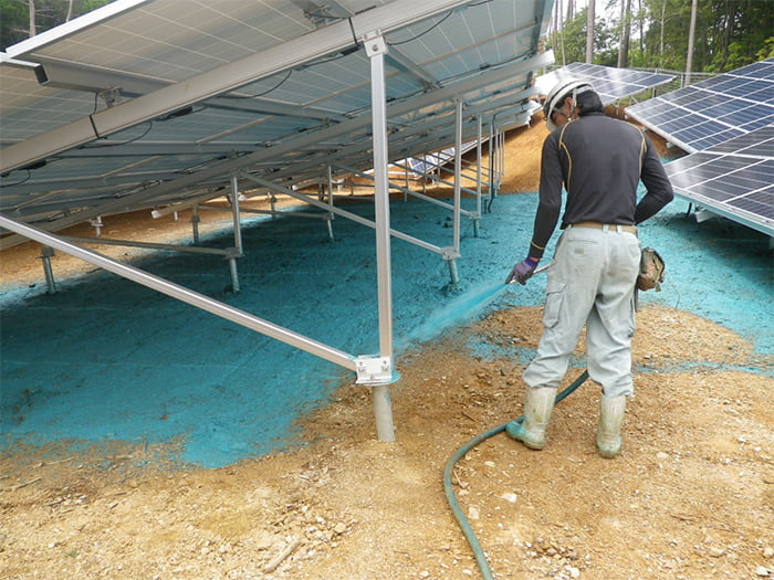 ポリソイル緑化工法(太陽光)