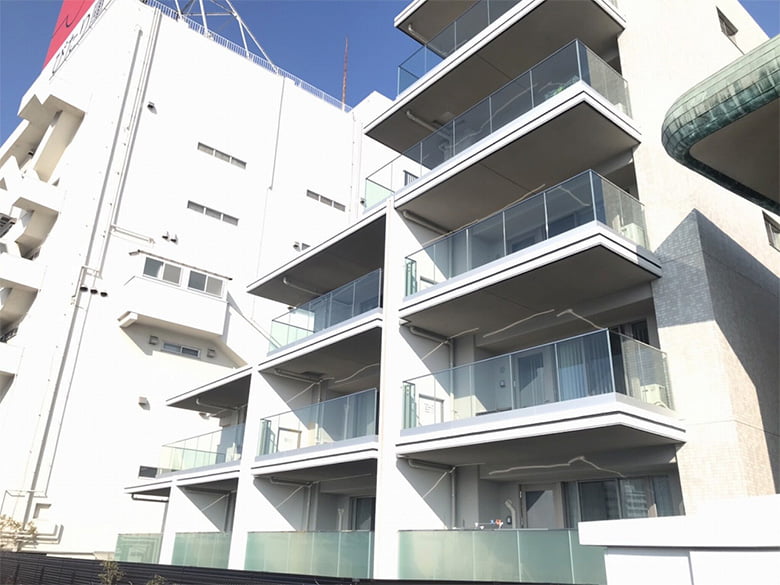 自立ガラス手摺