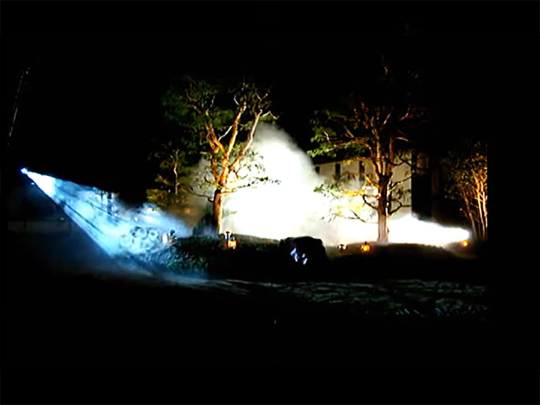 ウォーター・ミストスクリーン・レーザー・映像の演出 / 株式会社ミュー