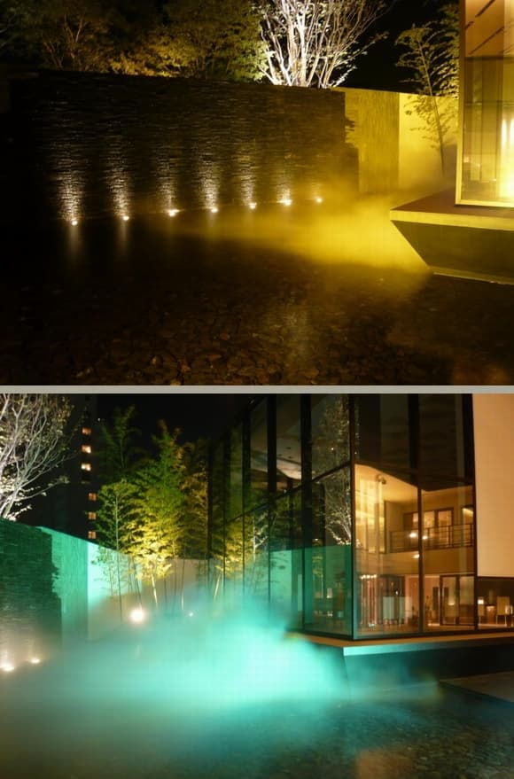 ウォーター・ミストスクリーン・レーザー・映像の演出