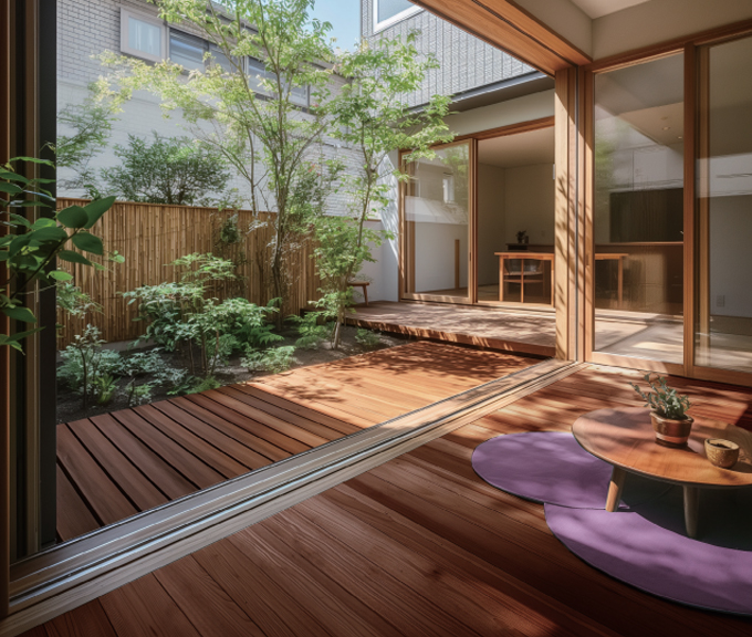 ウッドデッキ【ハイブリッド彩木】