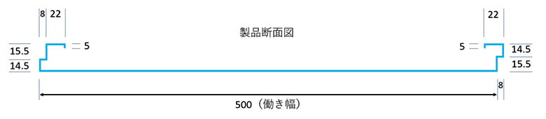 仮囲い鋼板 フラット型