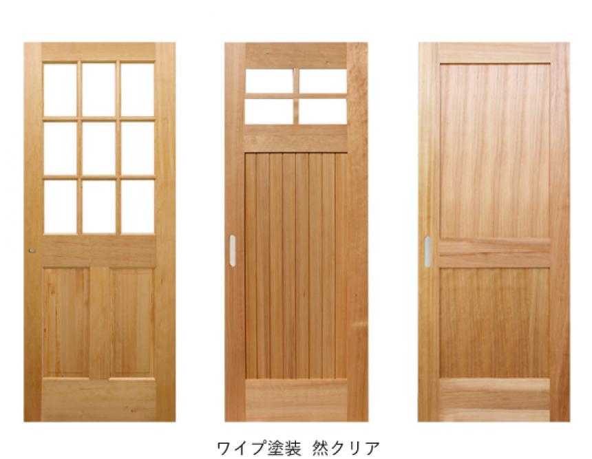 木製室内ドアに 「H.P door 塗装サービス」