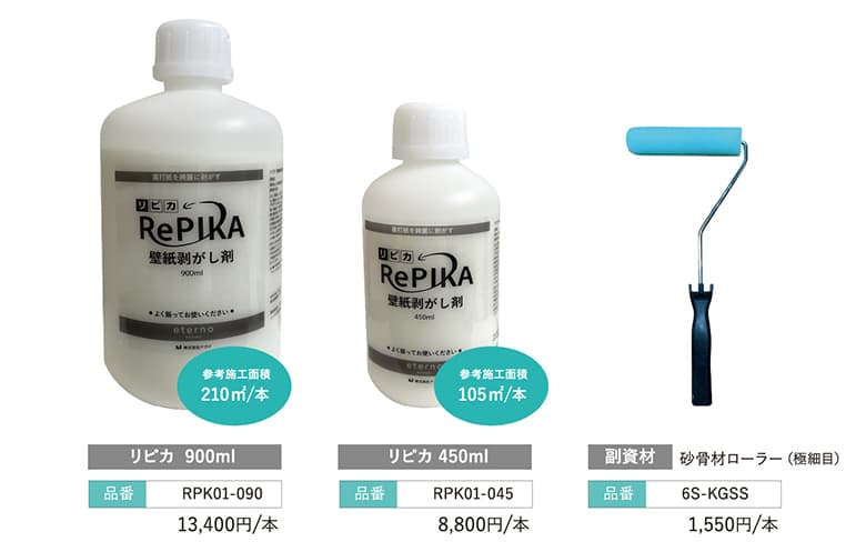 壁紙裏打剥がし・糊拭き取り剤「RePIKA-リピカ-」
