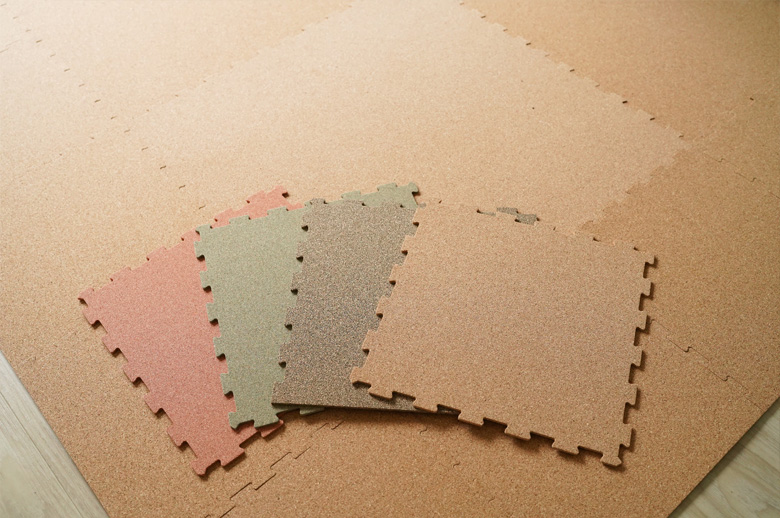 ペットに最適!芯までコルクの日本製コルクマット