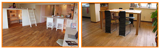 左:チーク 右:タモ