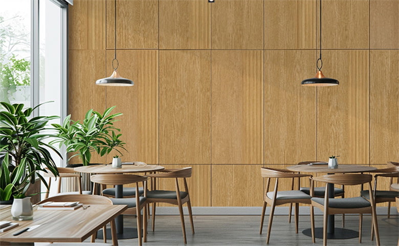 内装用木目調化粧板|DSウォール ラッピングウォール・エコ/株式会社トーザイクリエイト