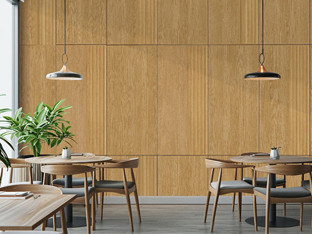 内装用木目調化粧板|DSウォール ラッピングウォール・エコ