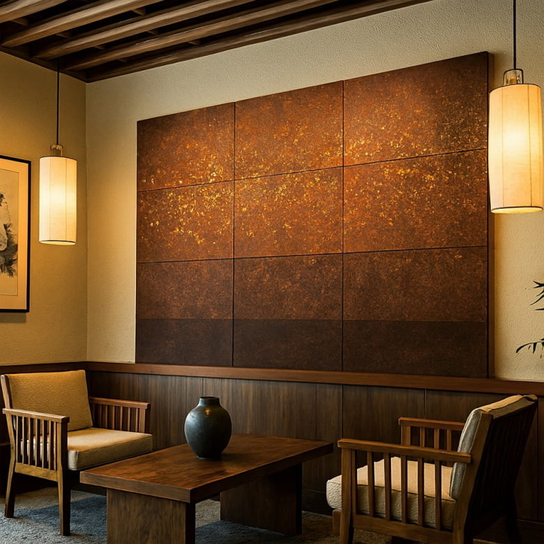 「錆Metallic」サビxメタリックで演出する内装用化粧パネル