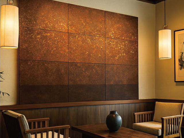 「錆Metallic」サビxメタリックで演出する内装用化粧パネル