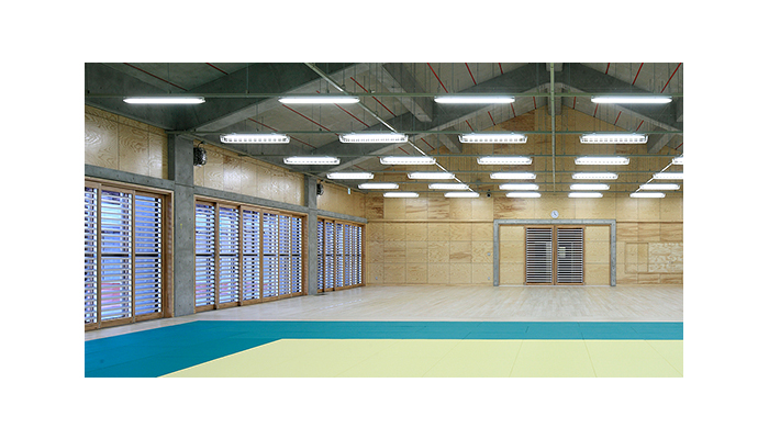 複合防球格子建具【ボールガード】