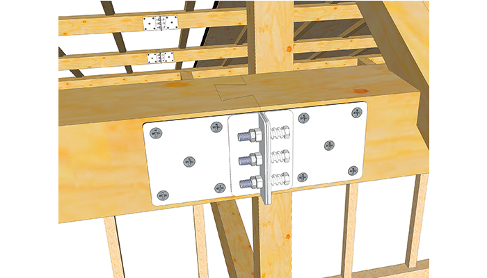 木造住宅補強金物【制震プレートSTV】