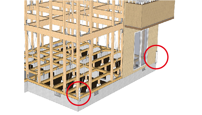 木造住宅補強金物【Kホルダー1型】