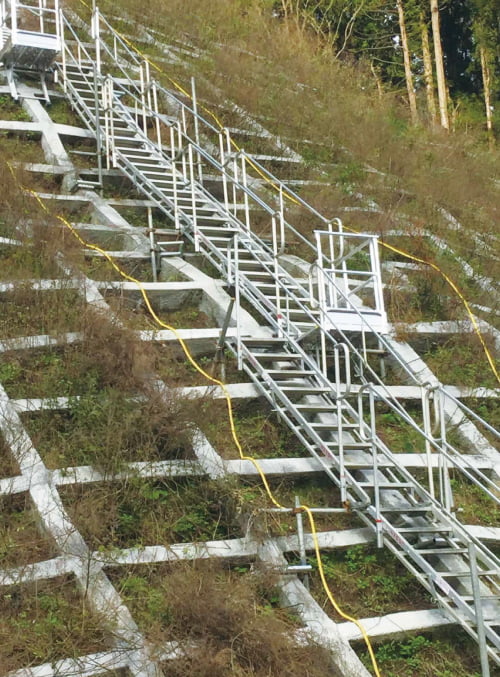 アルミ製可変式中間ステージ【踊り場ユニット】