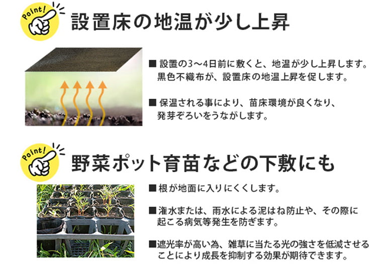 農業用シート(白・黒)