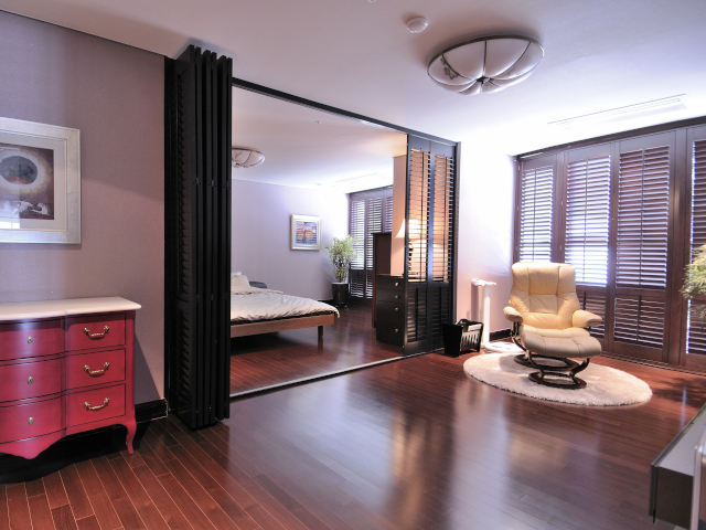 ウッドシャッター 折れ戸仕様