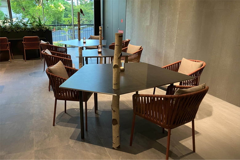 アルミストーン家具(テーブル)/エヌ・エス・ケーニシダ工業株式会社