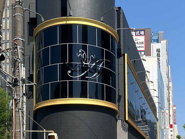 アルミストーン曲線(商業施設・店舗事例)