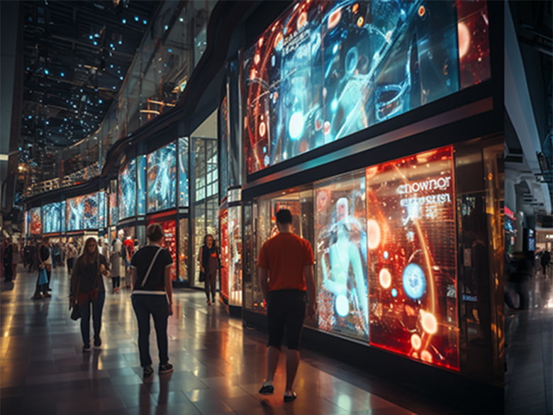 メッシュ型LEDビジョン Riddleシリーズ