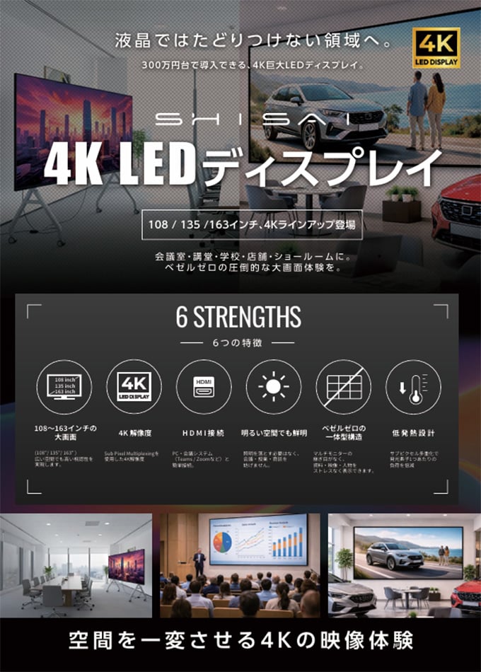 SHISAI 4K LEDディスプレイ