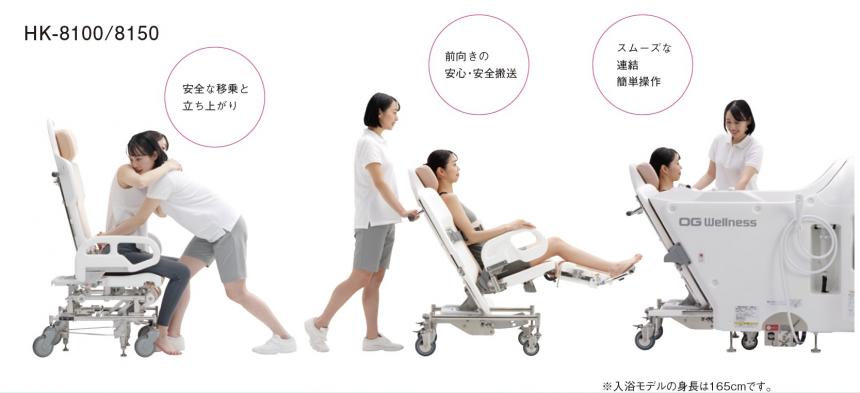 座ったまま介助入浴HK-8100/8150/Tutti(トゥッティ)