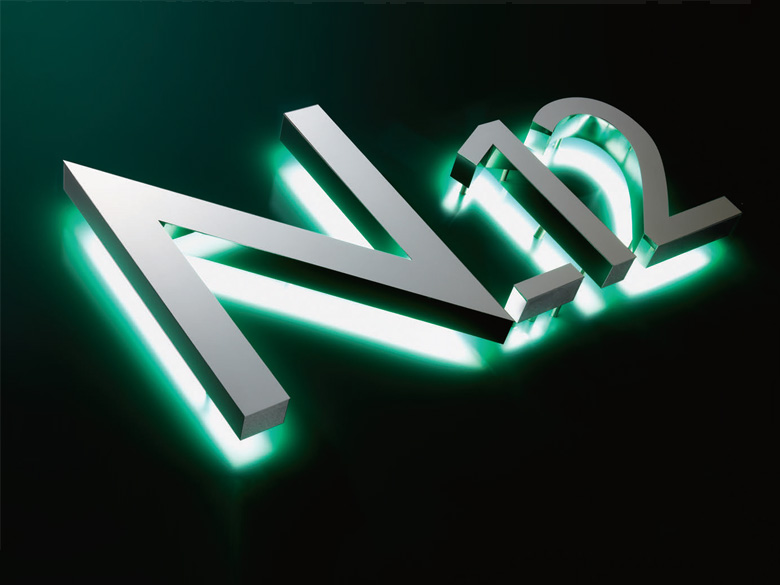 nanoLEDシリーズLED clannel「N-12(裏面発光バックチャンネル)」