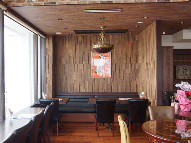 WOOD BRICK WALL PANEL