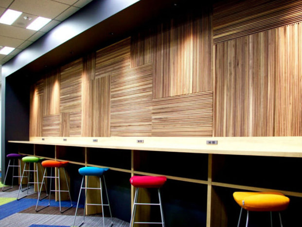 WOOD BRICK WALL PANEL