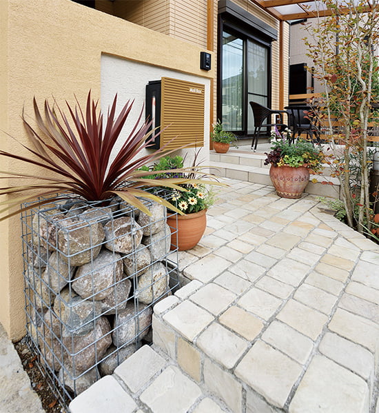 ガビオンストーンウォールユニット