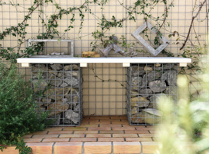 ガビオンストーンウォールユニット