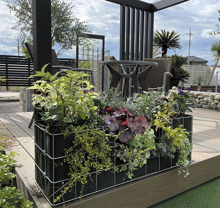 ガビオンストーンウォールユニット