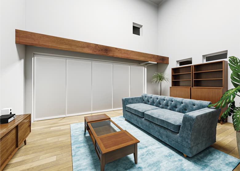 調光移動間仕切「FOGMO」/岡田装飾金物株式会社