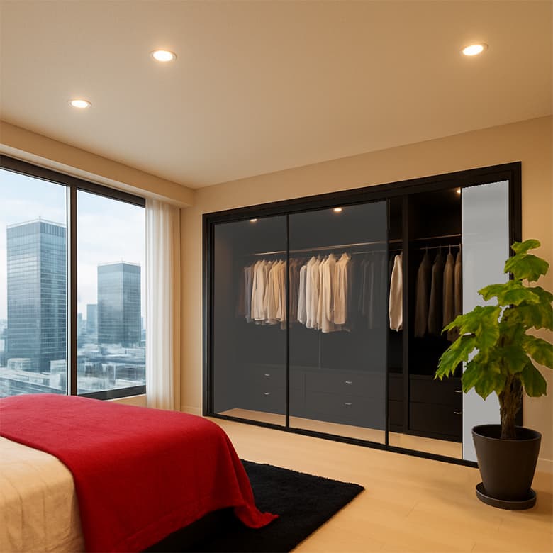 調光移動間仕切「FOGMO」/岡田装飾金物株式会社