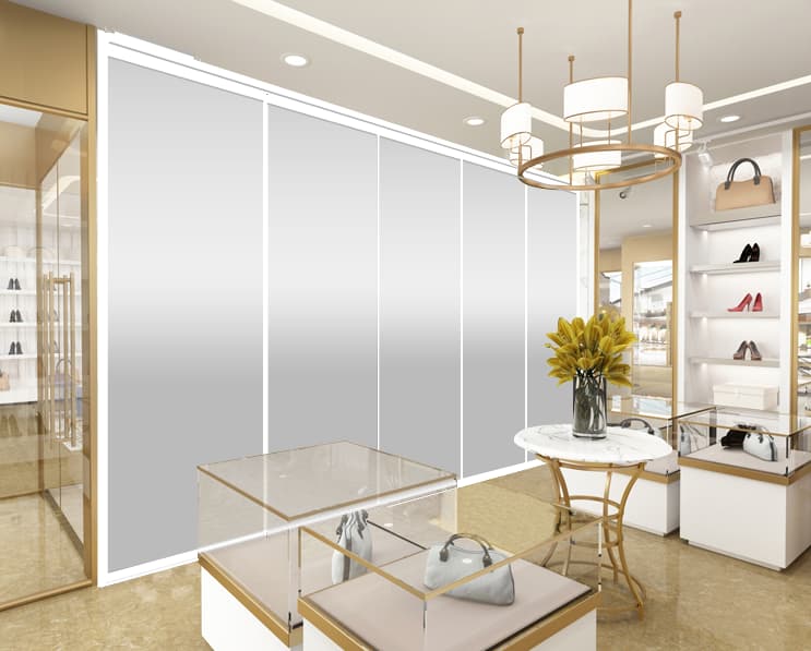 調光移動間仕切「FOGMO」/岡田装飾金物株式会社