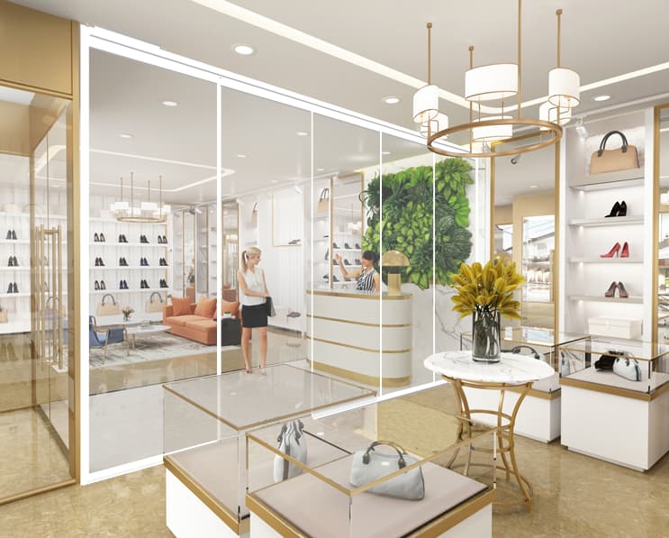 調光移動間仕切「FOGMO」/岡田装飾金物株式会社