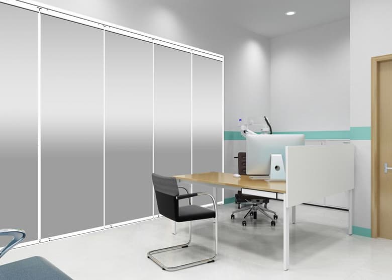 調光移動間仕切「FOGMO」/岡田装飾金物株式会社