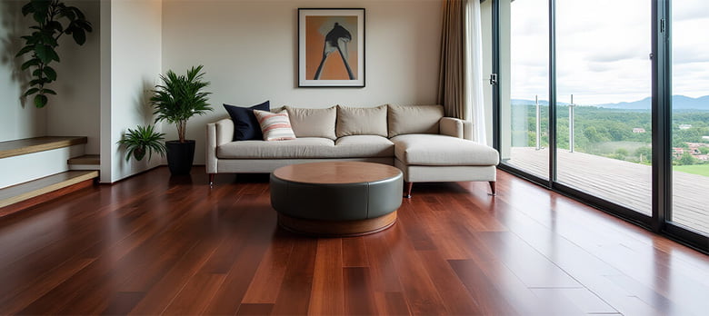 UVウレタン塗装「エーデルフローリング D20 サペリ」