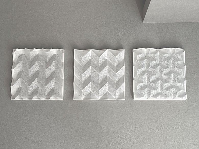 【SORIORI PANEL】3Dウォールパネル製造サービス 既存建材を加工した独創的な3D建材