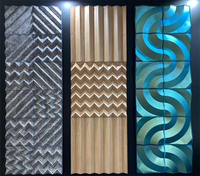 【SORIORI PANEL】3Dウォールパネル製造サービス 既存建材を加工した独創的な3D建材