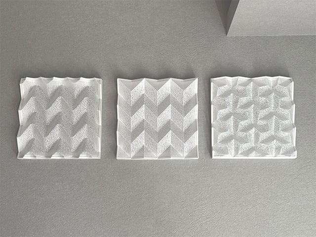 【SORIORI PANEL】3Dウォールパネル製造サービス 既存建材を加工した独創的な3D建材